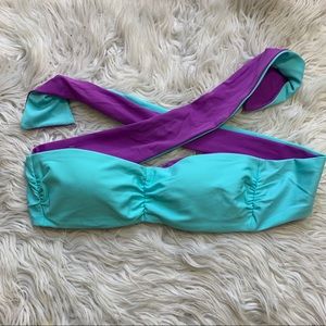 Aerie reversible bandeau bikini top